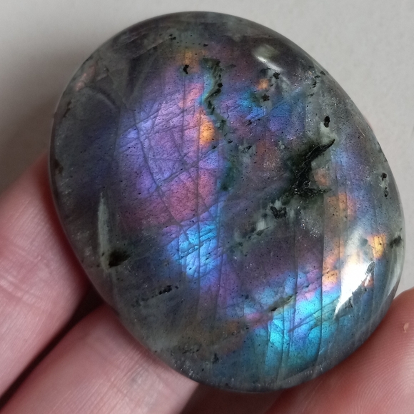 Magical Sunset Flash Labradorite Palmstone!!!!! - Picture 10 of 12